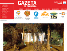 Tablet Screenshot of gazetadepalmeira.com.br